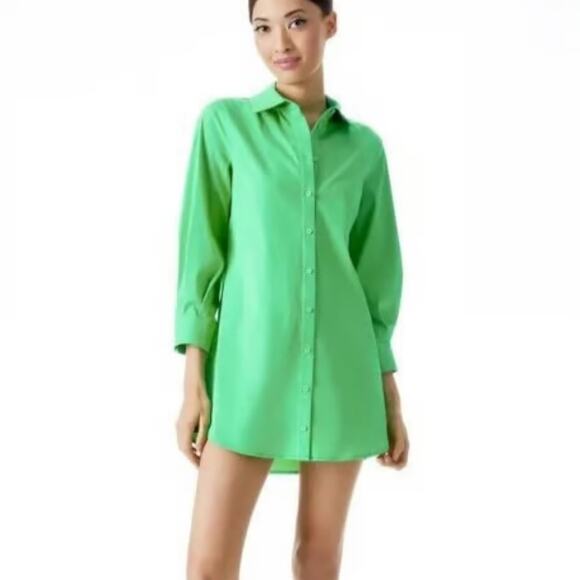 Alice + Olivia Dimitra Dress green classic button down
Shirt dress sz XS - Picture 3 of 9